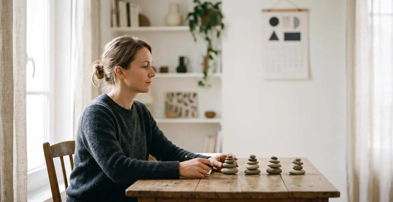 Entrepreneur independant reflechissant a ses revenus annuels pour valider ses trimestres de retraite