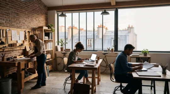 Groupe de personnes d'âges et d'origines différentes symbolisant la diversité des profils pouvant devenir micro-entrepreneur en France